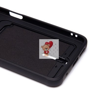 Чехол-накладка для Xiaomi Redmi Note 12S (черный) - SC304 с картхолдером Чехол-накладка для Xiaomi Redmi Note 12S (черный) - SC304 с картхолдером