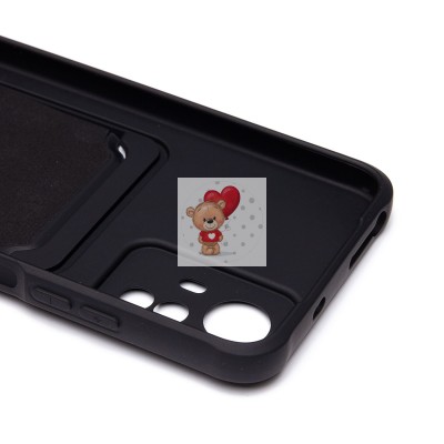 Чехол-накладка для Xiaomi Redmi Note 12S (черный) - SC304 с картхолдером Чехол-накладка для Xiaomi Redmi Note 12S (черный) - SC304 с картхолдером