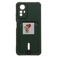 Чехол-накладка для Xiaomi Redmi Note 12S (темно-зеленый) - SC304 с картхолдером Чехол-накладка для Xiaomi Redmi Note 12S (темно-зеленый) - SC304 с картхолдером