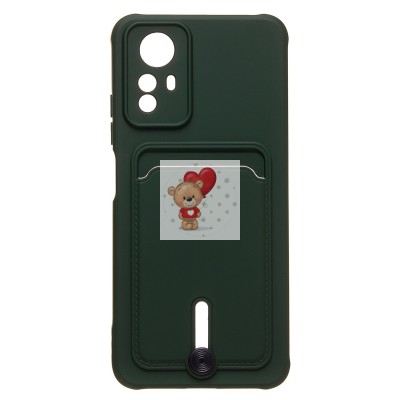 Чехол-накладка для Xiaomi Redmi Note 12S (темно-зеленый) - SC304 с картхолдером Чехол-накладка для Xiaomi Redmi Note 12S (темно-зеленый) - SC304 с картхолдером