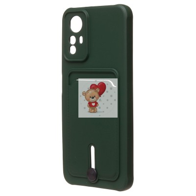 Чехол-накладка для Xiaomi Redmi Note 12S (темно-зеленый) - SC304 с картхолдером Чехол-накладка для Xiaomi Redmi Note 12S (темно-зеленый) - SC304 с картхолдером