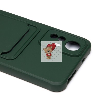 Чехол-накладка для Xiaomi Redmi Note 12S (темно-зеленый) - SC304 с картхолдером Чехол-накладка для Xiaomi Redmi Note 12S (темно-зеленый) - SC304 с картхолдером