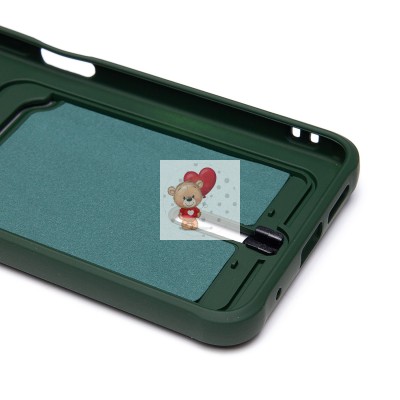 Чехол-накладка для Xiaomi Redmi Note 12S (темно-зеленый) - SC304 с картхолдером Чехол-накладка для Xiaomi Redmi Note 12S (темно-зеленый) - SC304 с картхолдером