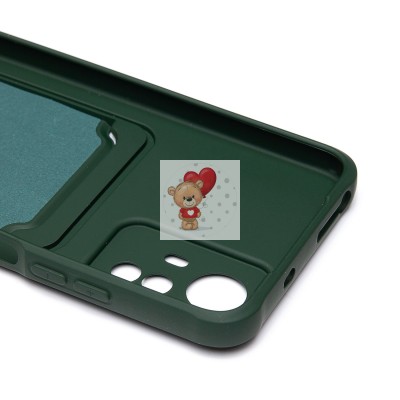 Чехол-накладка для Xiaomi Redmi Note 12S (темно-зеленый) - SC304 с картхолдером Чехол-накладка для Xiaomi Redmi Note 12S (темно-зеленый) - SC304 с картхолдером