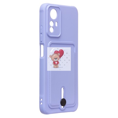 Чехол-накладка для Xiaomi Redmi Note 12S (темно-фиолетовый) - SC304 с картхолдером