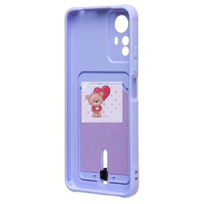 Чехол-накладка для Xiaomi Redmi Note 12S (темно-фиолетовый) - SC304 с картхолдером