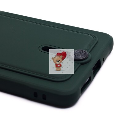 Чехол-накладка для Xiaomi Redmi Note 13 5G Global (темно-зеленый) - SC304 с картхолдером