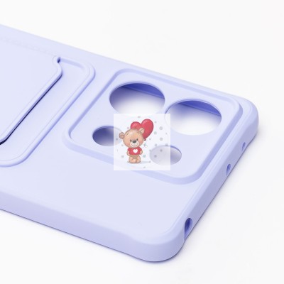Чехол-накладка для Xiaomi Redmi Note 13 5G Global (светло-фиолетовый) - SC304 с картхолдером
