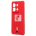 Чехол-накладка для Xiaomi Redmi Note 13 5G Global (красный) - SC304 с картхолдером