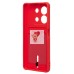 Чехол-накладка для Xiaomi Redmi Note 13 5G Global (красный) - SC304 с картхолдером