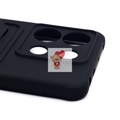 Чехол-накладка для Xiaomi Redmi Note 13 Pro 5G (черный) - SC304 с картхолдером Чехол-накладка для Xiaomi Redmi Note 13 Pro 5G (черный) - SC304 с картхолдером