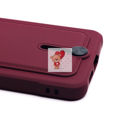 Чехол-накладка для Xiaomi Redmi Note 13 Pro 5G (бордовый) - SC304 с картхолдером