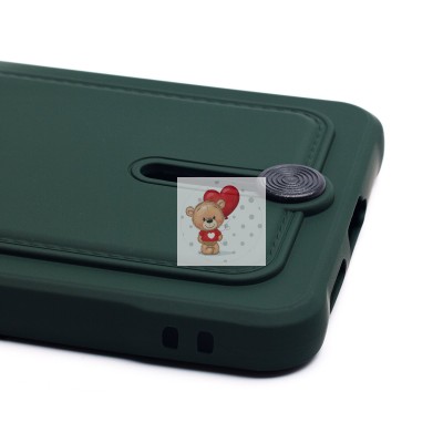 Чехол-накладка для Xiaomi Redmi Note 13 Pro 5G (темно-зеленый) - SC304 с картхолдером Чехол-накладка для Xiaomi Redmi Note 13 Pro 5G (темно-зеленый) - SC304 с картхолдером