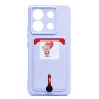 Чехол-накладка для Xiaomi Redmi Note 13 Pro 5G (светло-фиолетовый) - SC304 с картхолдером