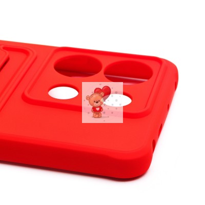 Чехол-накладка для Xiaomi Redmi Note 13 Pro 5G (красный) - SC304 с картхолдером Чехол-накладка для Xiaomi Redmi Note 13 Pro 5G (красный) - SC304 с картхолдером