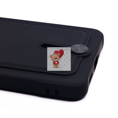 Чехол-накладка для Xiaomi Redmi Note 13 Pro+ (черный) - SC304 с картхолдером