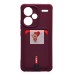 Чехол-накладка для Xiaomi Redmi Note 13 Pro+ (бордовый) - SC304 с картхолдером