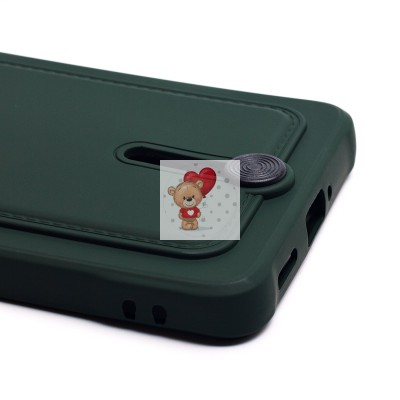 Чехол-накладка для Xiaomi Redmi Note 13 Pro+ (темно-зеленый) - SC304 с картхолдером