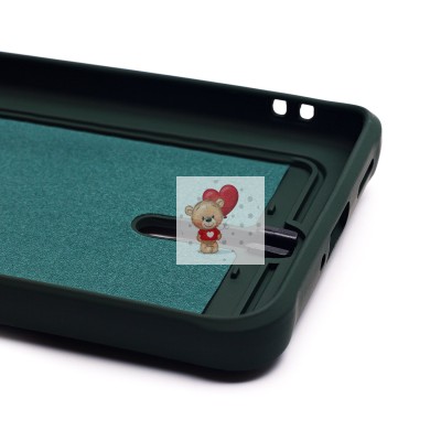 Чехол-накладка для Xiaomi Redmi Note 13 Pro+ (темно-зеленый) - SC304 с картхолдером