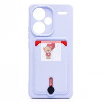 Чехол-накладка для Xiaomi Redmi Note 13 Pro+ (светло-фиолетовый) - SC304 с картхолдером Чехол-накладка для Xiaomi Redmi Note 13 Pro+ (светло-фиолетовый) - SC304 с картхолдером
