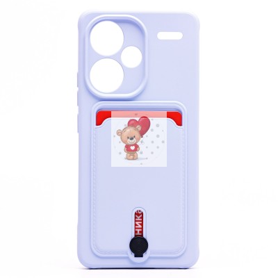 Чехол-накладка для Xiaomi Redmi Note 13 Pro+ (светло-фиолетовый) - SC304 с картхолдером Чехол-накладка для Xiaomi Redmi Note 13 Pro+ (светло-фиолетовый) - SC304 с картхолдером