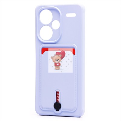 Чехол-накладка для Xiaomi Redmi Note 13 Pro+ (светло-фиолетовый) - SC304 с картхолдером Чехол-накладка для Xiaomi Redmi Note 13 Pro+ (светло-фиолетовый) - SC304 с картхолдером