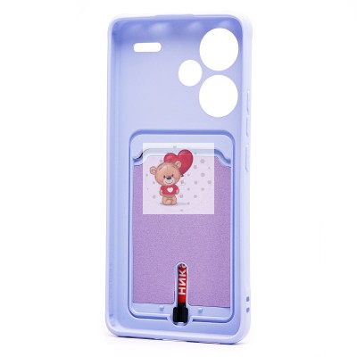 Чехол-накладка для Xiaomi Redmi Note 13 Pro+ (светло-фиолетовый) - SC304 с картхолдером Чехол-накладка для Xiaomi Redmi Note 13 Pro+ (светло-фиолетовый) - SC304 с картхолдером