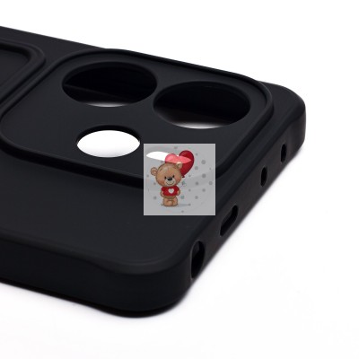 Чехол-накладка для Xiaomi Redmi Note 14 4G (черный) - SC304 с картхолдером