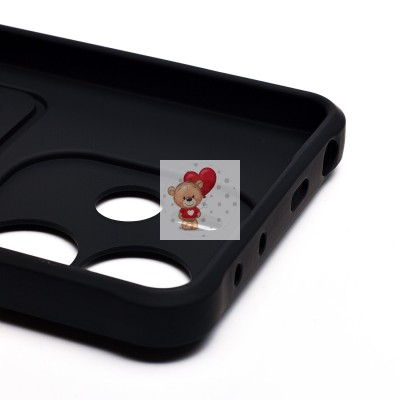 Чехол-накладка для Xiaomi Redmi Note 14 4G (черный) - SC304 с картхолдером