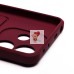 Чехол-накладка для Xiaomi Redmi Note 14 4G (бордовый) - SC304 с картхолдером
