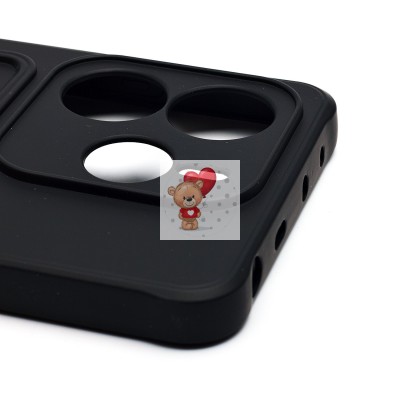 Чехол-накладка для Xiaomi Redmi Note 14 5G Global (черный) - SC304 с картхолдером