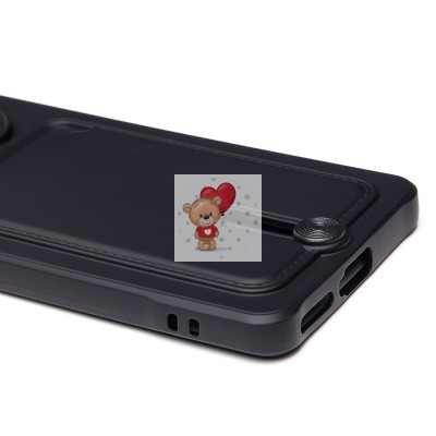 Чехол-накладка для Xiaomi Redmi Note 14 Pro 4G (черный) - SC304 с картхолдером