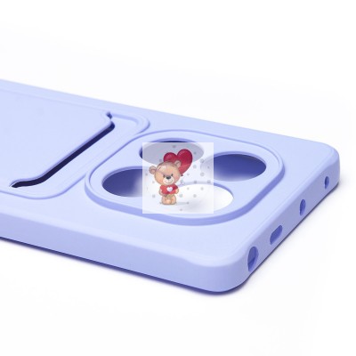 Чехол-накладка для Xiaomi Redmi Note 14 Pro 4G (светло-фиолетовый) - SC304 с картхолдером