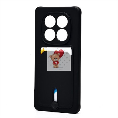 Чехол-накладка для Xiaomi Redmi Note 14 Pro 5G Global (черный) - SC304 с картхолдером