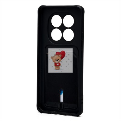 Чехол-накладка для Xiaomi Redmi Note 14 Pro 5G Global (черный) - SC304 с картхолдером