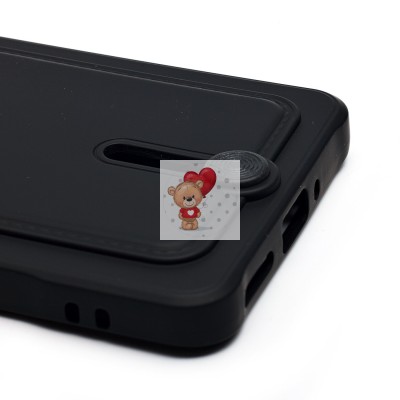 Чехол-накладка для Xiaomi Redmi Note 14 Pro 5G Global (черный) - SC304 с картхолдером