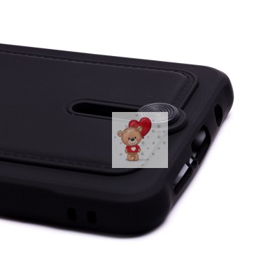 Чехол-накладка для Xiaomi Redmi Note 8 Pro (черный) - SC304 с картхолдером Чехол-накладка для Xiaomi Redmi Note 8 Pro (черный) - SC304 с картхолдером