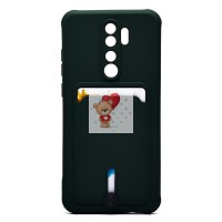 Чехол-накладка для Xiaomi Redmi Note 8 Pro (темно-зеленый) - SC304 с картхолдером Чехол-накладка для Xiaomi Redmi Note 8 Pro (темно-зеленый) - SC304 с картхолдером