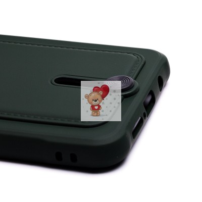 Чехол-накладка для Xiaomi Redmi Note 8 Pro (темно-зеленый) - SC304 с картхолдером Чехол-накладка для Xiaomi Redmi Note 8 Pro (темно-зеленый) - SC304 с картхолдером