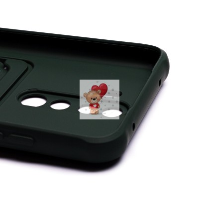 Чехол-накладка для Xiaomi Redmi Note 8 Pro (темно-зеленый) - SC304 с картхолдером Чехол-накладка для Xiaomi Redmi Note 8 Pro (темно-зеленый) - SC304 с картхолдером