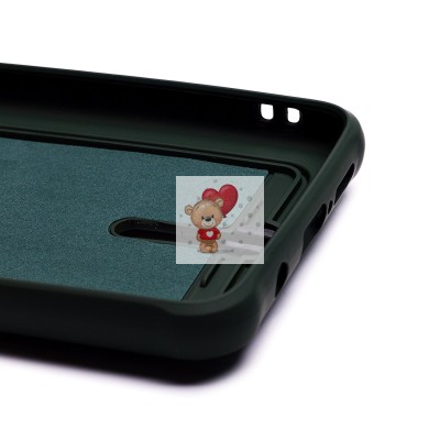 Чехол-накладка для Xiaomi Redmi Note 8 Pro (темно-зеленый) - SC304 с картхолдером Чехол-накладка для Xiaomi Redmi Note 8 Pro (темно-зеленый) - SC304 с картхолдером