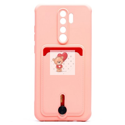Чехол-накладка для Xiaomi Redmi Note 8 Pro (светло-розовый) - SC304 с картхолдером Чехол-накладка для Xiaomi Redmi Note 8 Pro (светло-розовый) - SC304 с картхолдером