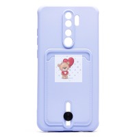 Чехол-накладка для Xiaomi Redmi Note 8 Pro (светло-фиолетовый) - SC304 с картхолдером