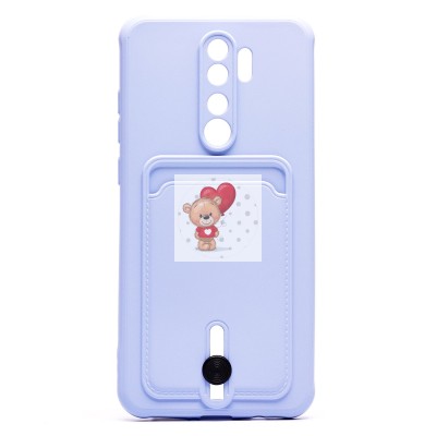Чехол-накладка для Xiaomi Redmi Note 8 Pro (светло-фиолетовый) - SC304 с картхолдером Чехол-накладка для Xiaomi Redmi Note 8 Pro (светло-фиолетовый) - SC304 с картхолдером