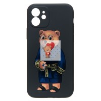 Чехол-накладка для Apple iPhone 12 - (003) (черный) - SC307