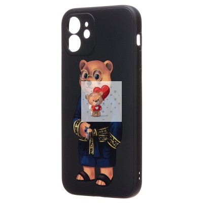 Чехол-накладка для Apple iPhone 12 - (003) (черный) - SC307