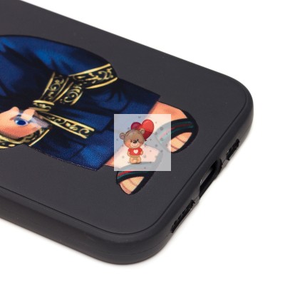 Чехол-накладка для Apple iPhone 12 - (003) (черный) - SC307