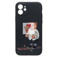 Чехол-накладка для Apple iPhone 12 - (005) (черный) - SC307 Чехол-накладка для Apple iPhone 12 - (005) (черный) - SC307