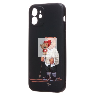 Чехол-накладка для Apple iPhone 12 - (005) (черный) - SC307