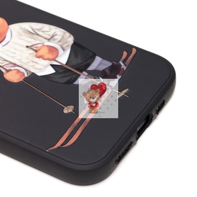 Чехол-накладка для Apple iPhone 12 - (005) (черный) - SC307